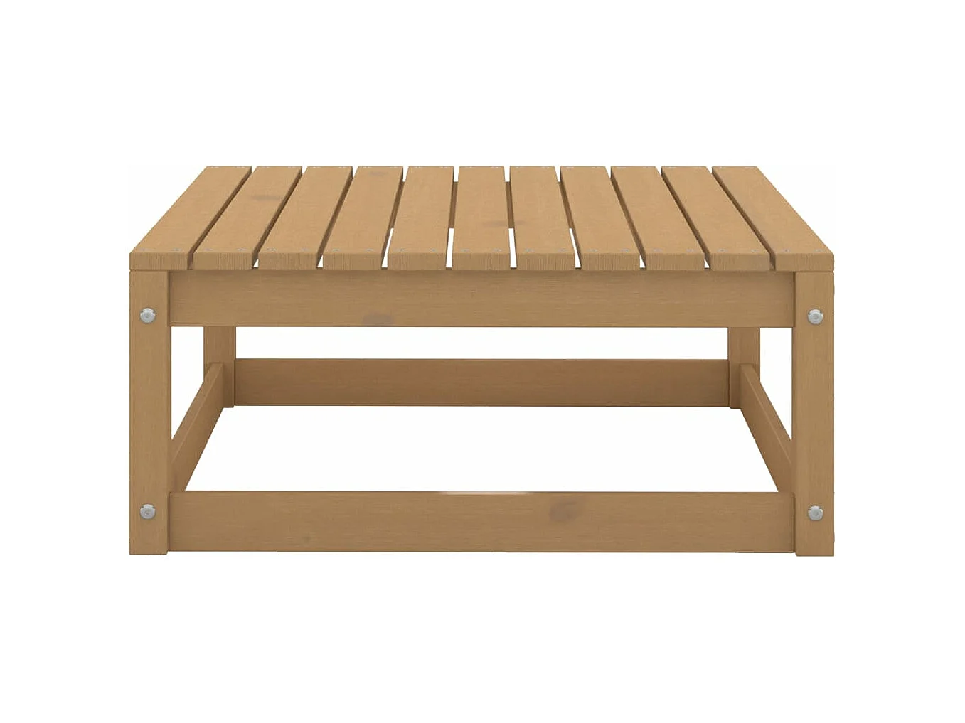 Set Salotto da Giardino 8pz Marrone Ambra Legno Massello Pino