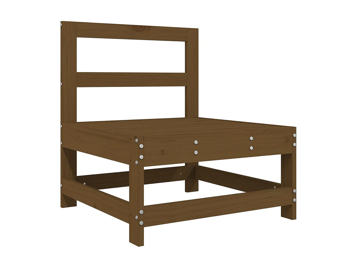 6 pcs conjunto lounge de jardim pinho maciço castanho-mel