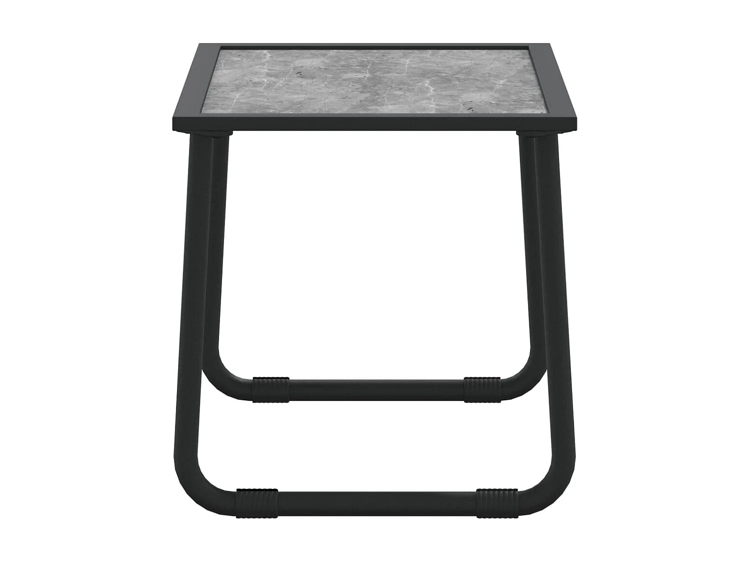 3-tlg. Garten-Lounge-Set mit Kissen Anthrazit Stahl