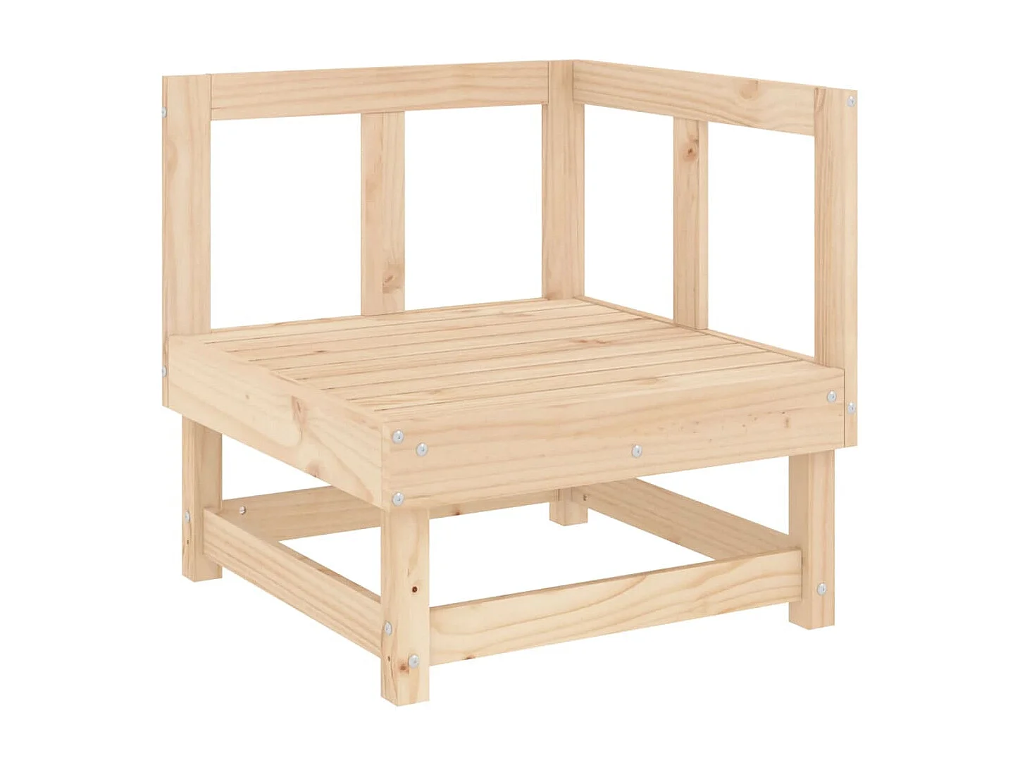 11 pcs conjunto lounge de jardim madeira de pinho maciça