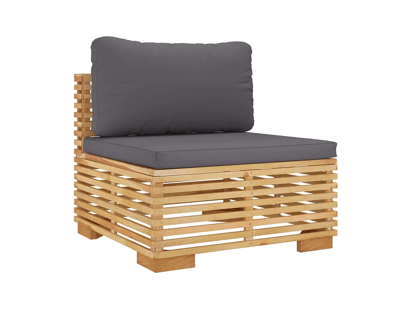 Set Divani da Giardino 6 pz con Cuscini Legno Massello di Teak