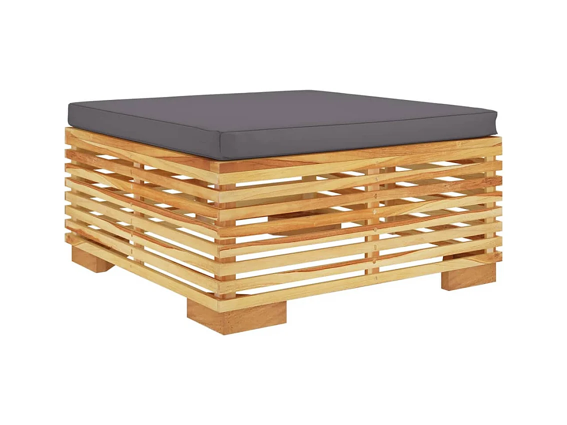 Set Divani da Giardino 6 pz con Cuscini Legno Massello di Teak