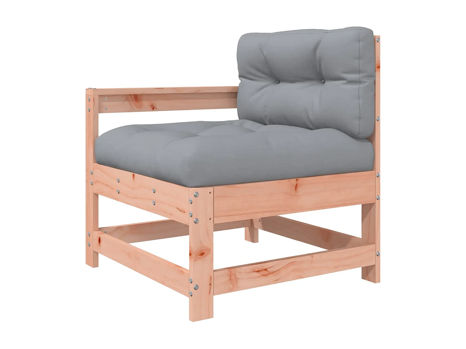 5-tlg. Garten-Lounge-Set mit Kissen Massivholz Douglasie