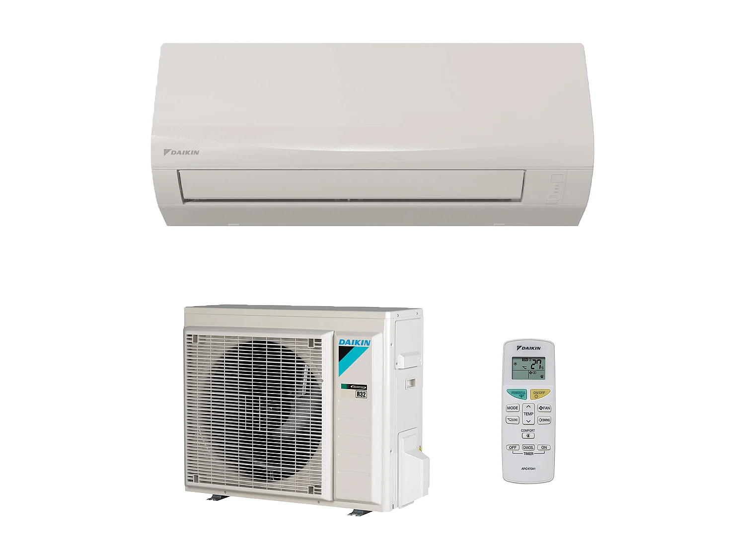 Climatiseur réversible Mono-split DAIKIN FTXF50E + RXF50E + kit de pose 10 mètres bluevolution A++