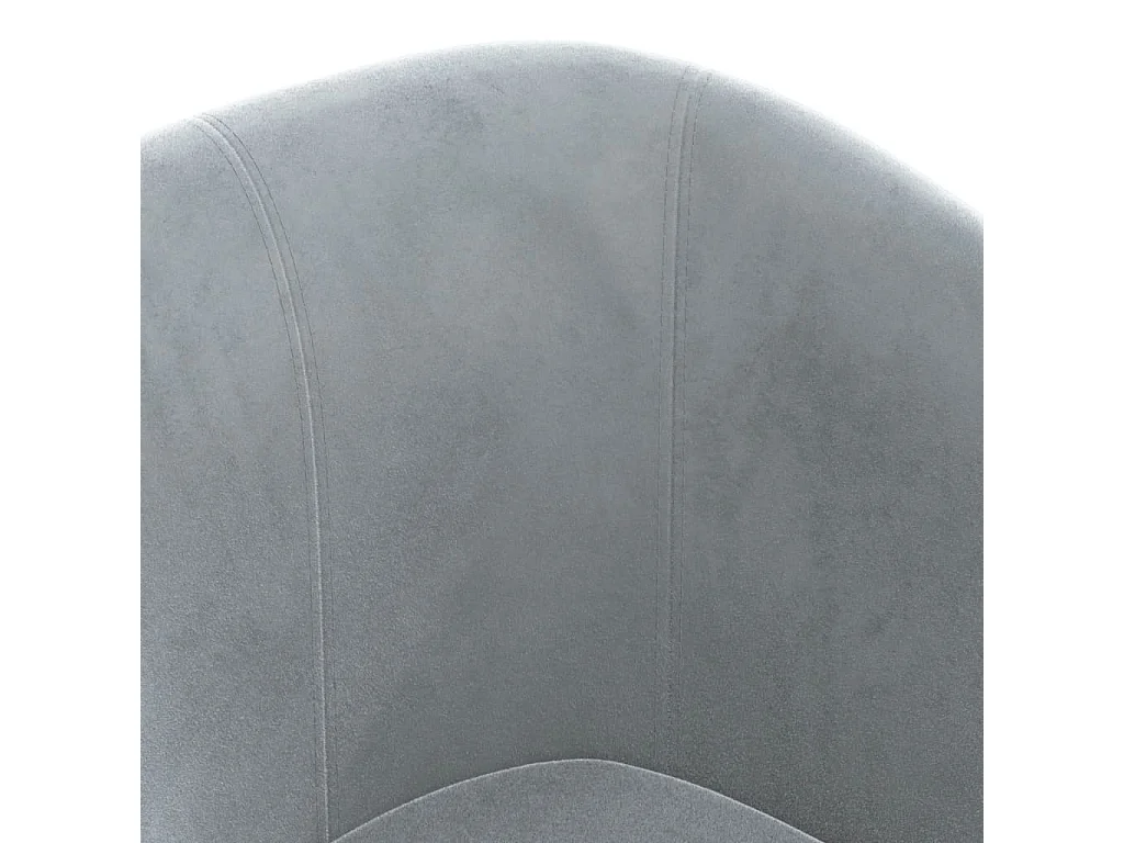 Poltrona Cabriolet Grigio Scuro in Velluto