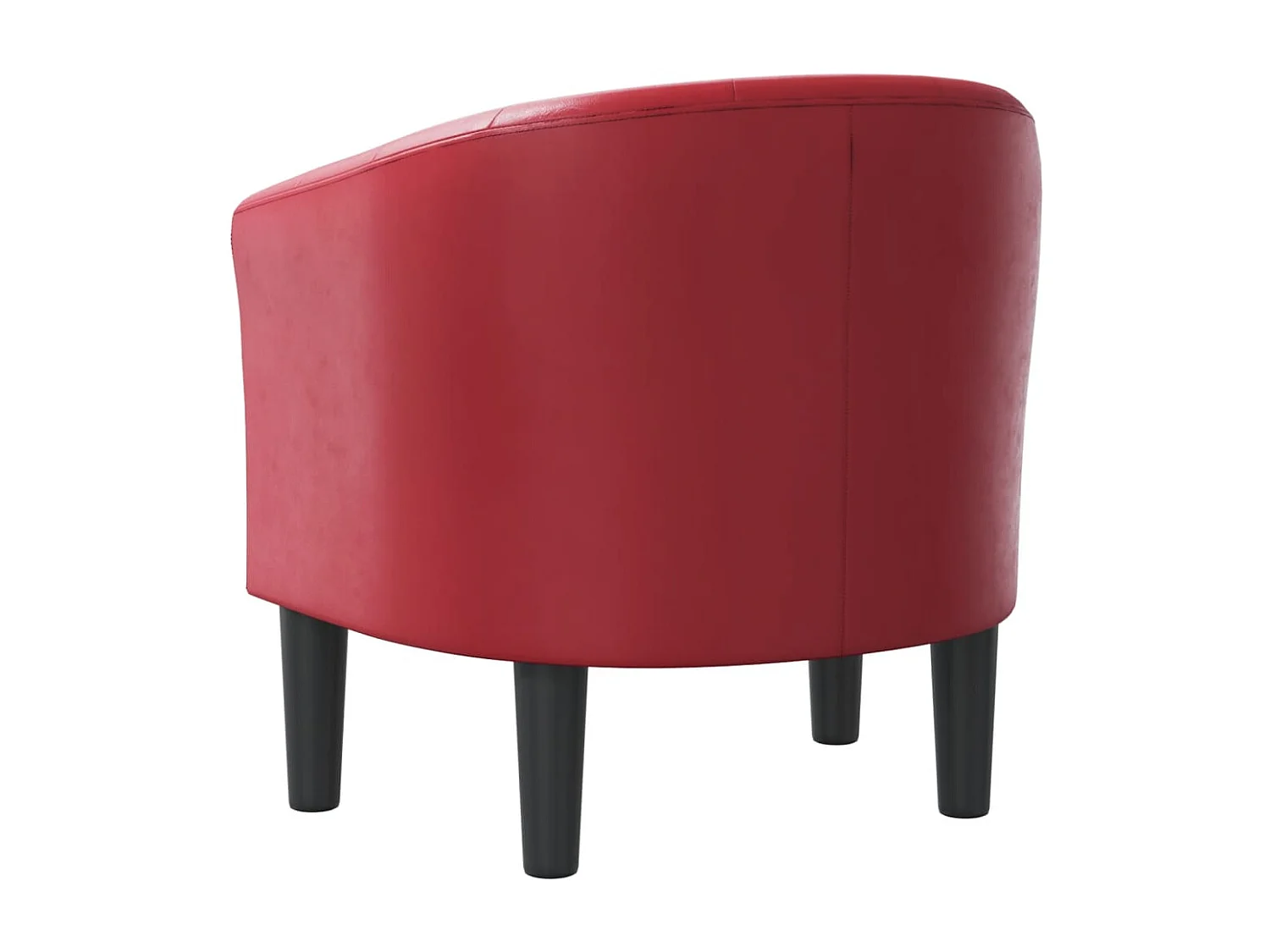 Chaise cabriolet rouge bordeaux similicuir