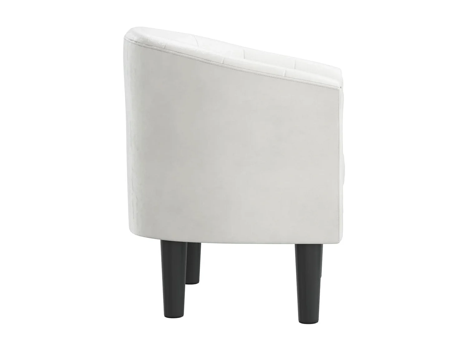 Sillón cuero sintético blanco