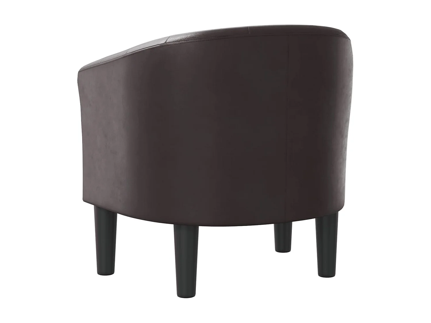 Chaise cabriolet marron similicuir