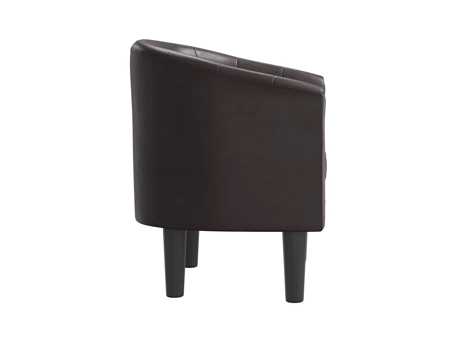 Clubsessel Braun Kunstleder