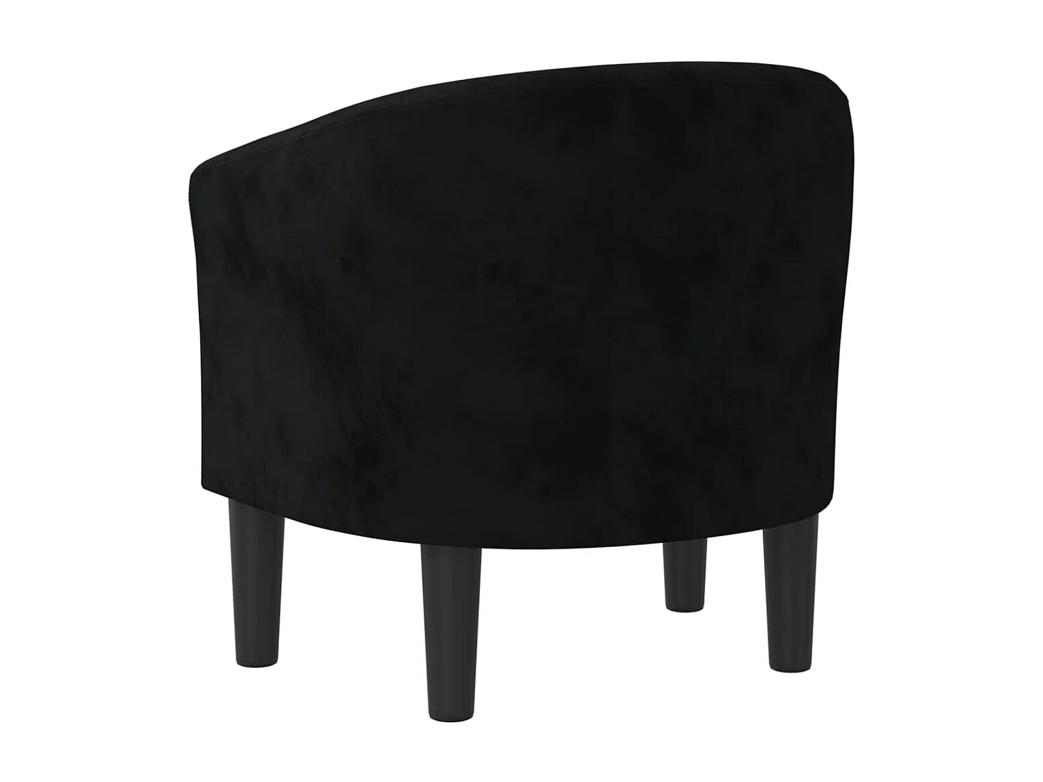 Chaise cabriolet noir velours