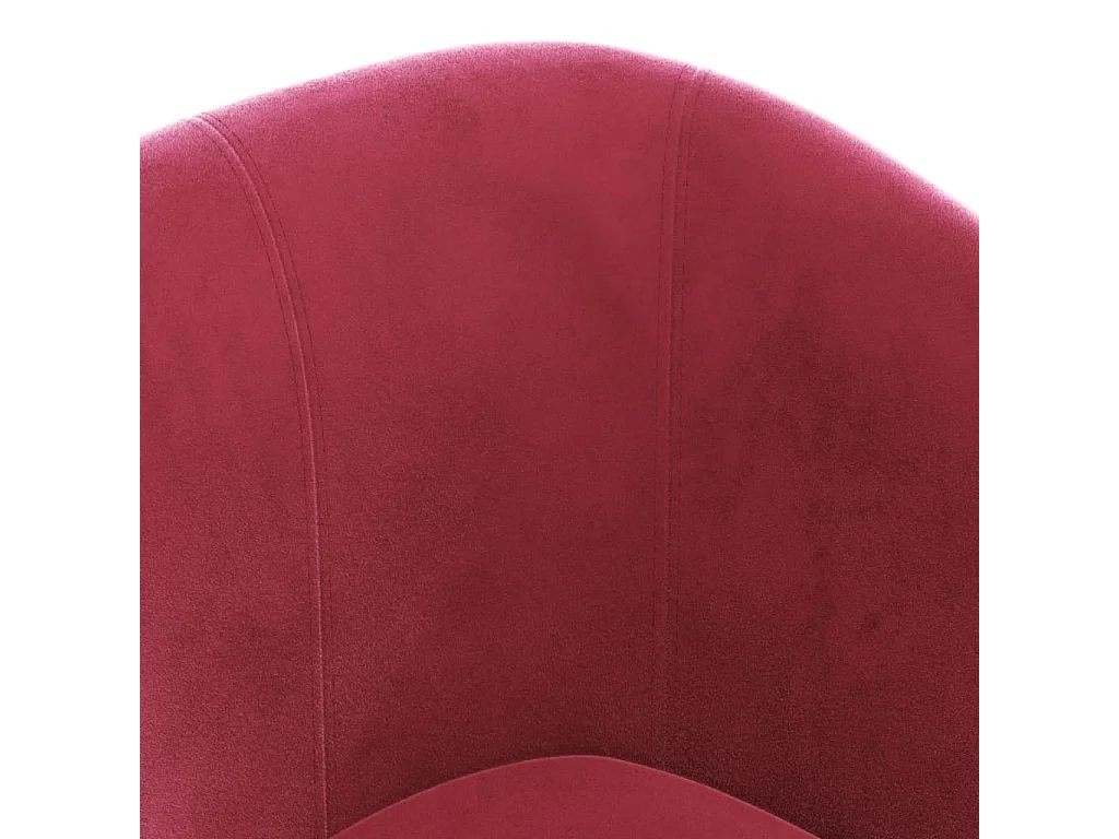 Chaise cabriolet avec repose-pied rouge bordeaux velours