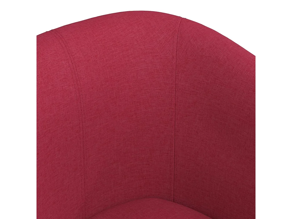 Chaise cabriolet avec repose-pied rouge bordeaux tissu