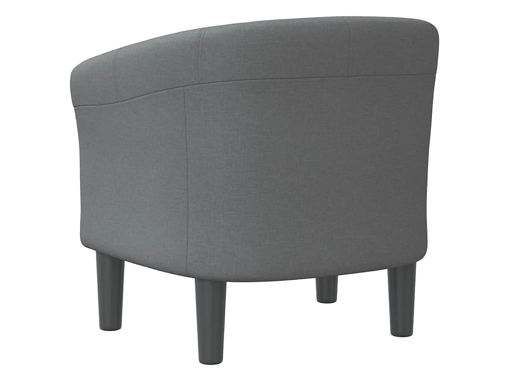 Chaise cabriolet gris foncé tissu