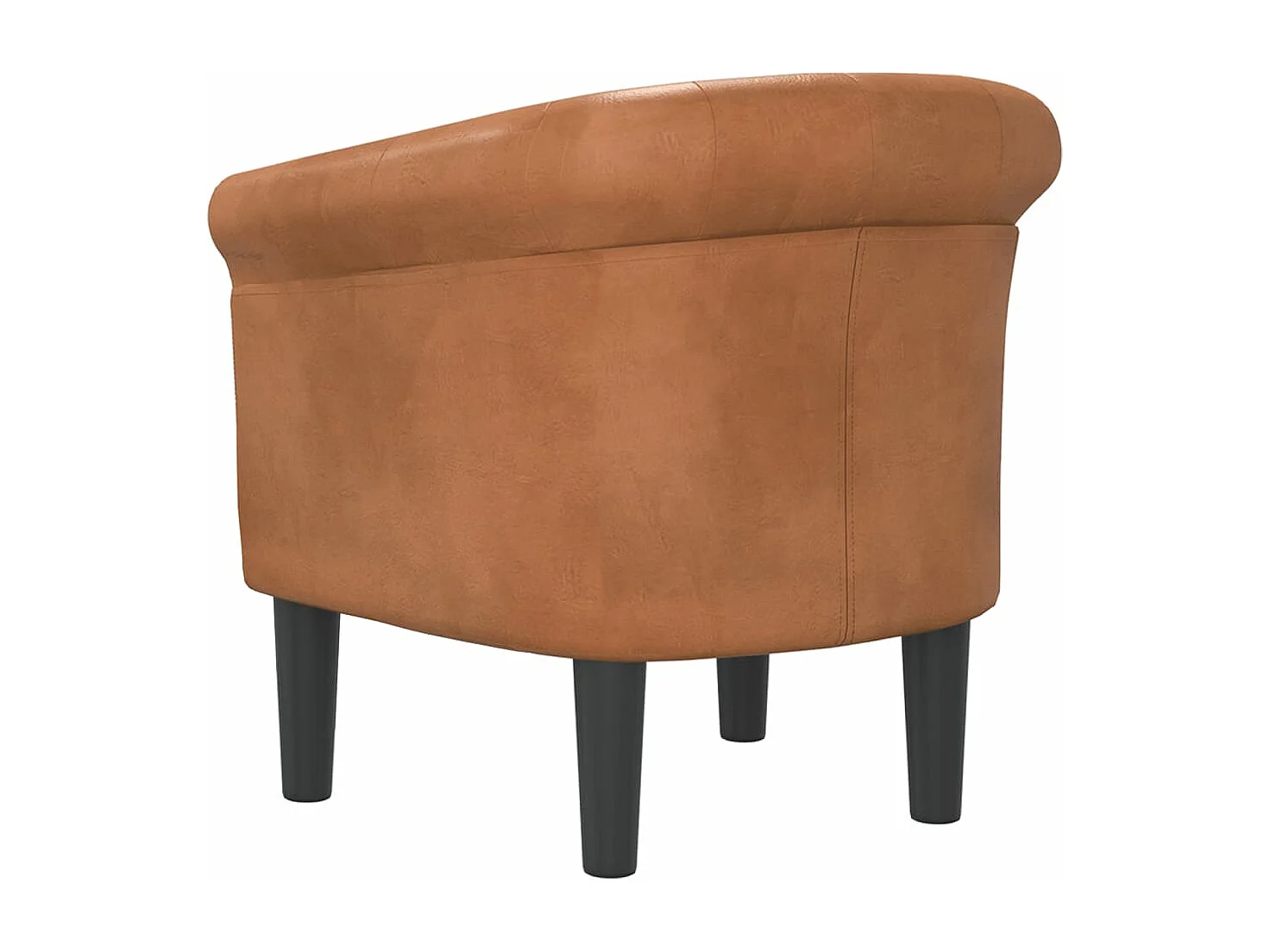Fauteuil marron similicuir