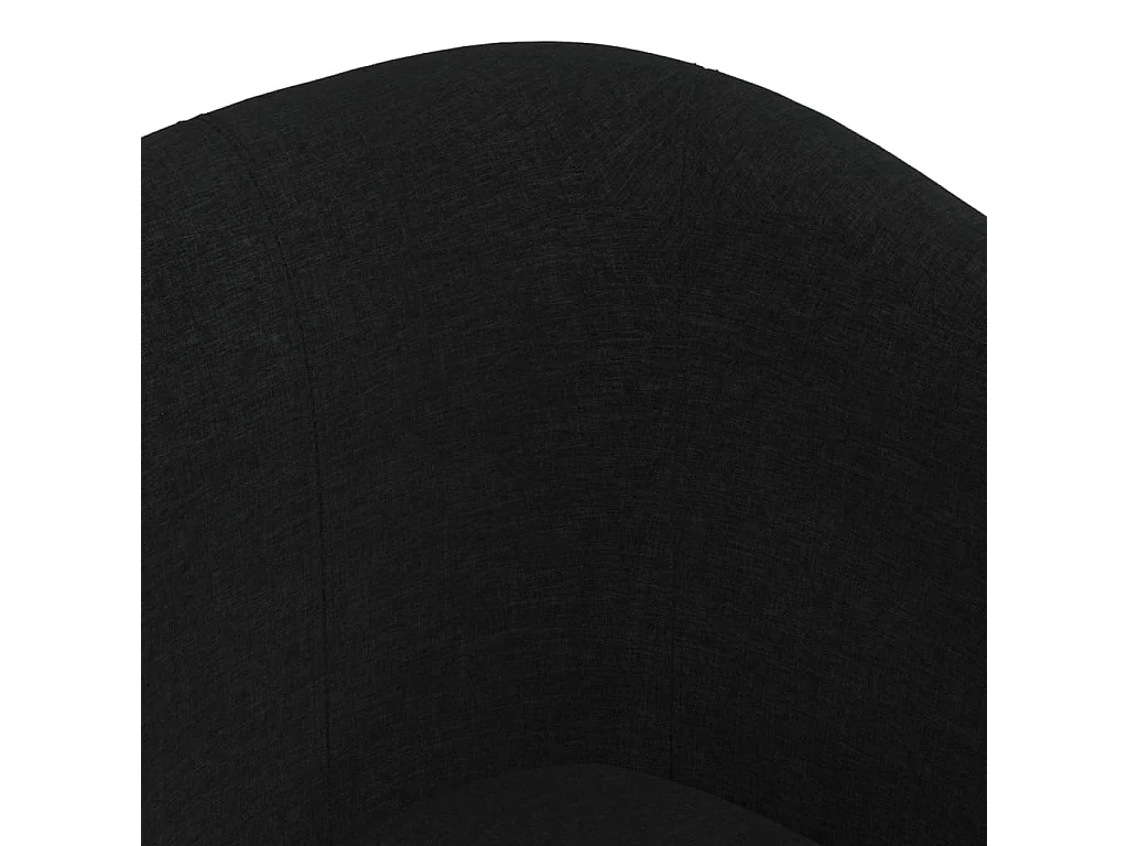Chaise cabriolet avec repose-pied noir tissu
