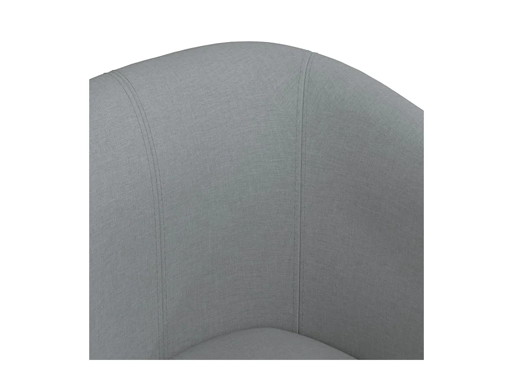 Chaise cabriolet avec repose-pied gris clair tissu