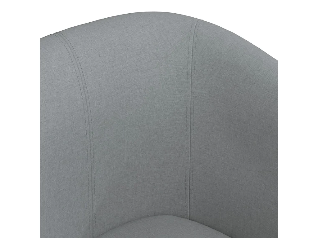 Chaise cabriolet avec repose-pied gris clair tissu