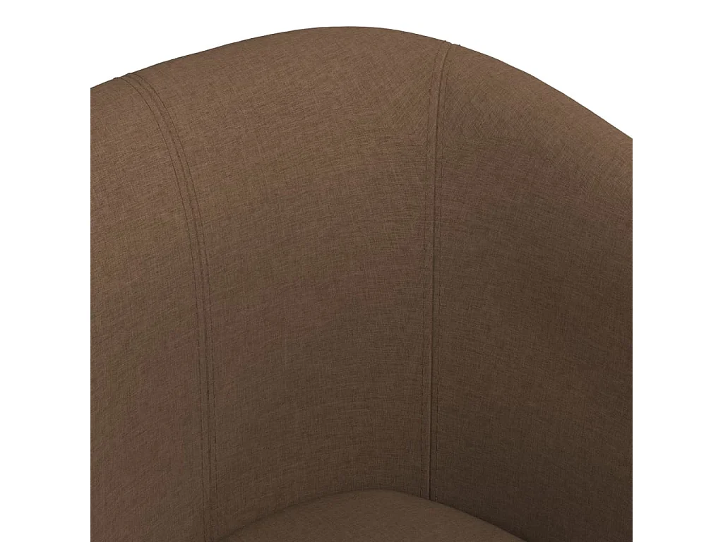 Chaise cabriolet avec repose-pied marron tissu