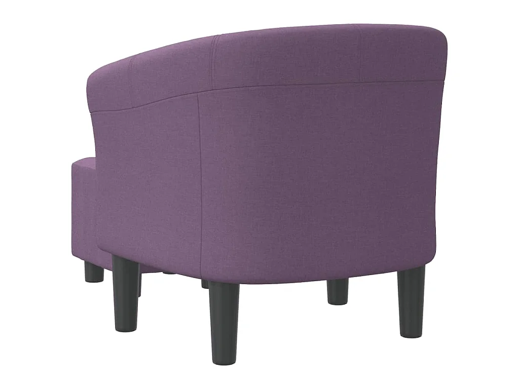 Chaise cabriolet avec repose-pied violet tissu
