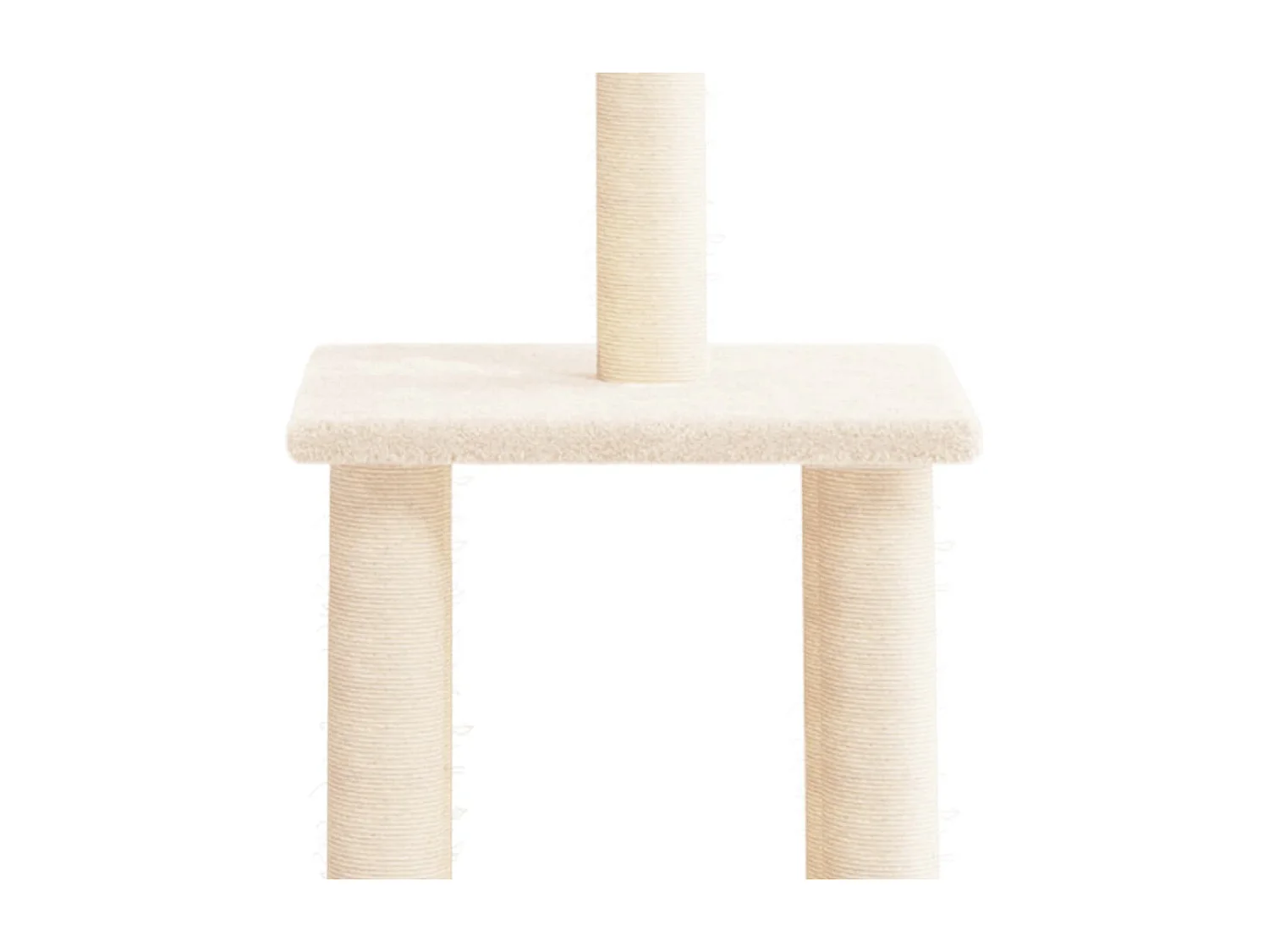 Árvore para gatos c/ postes arranhadores sisal 85,5 cm creme
