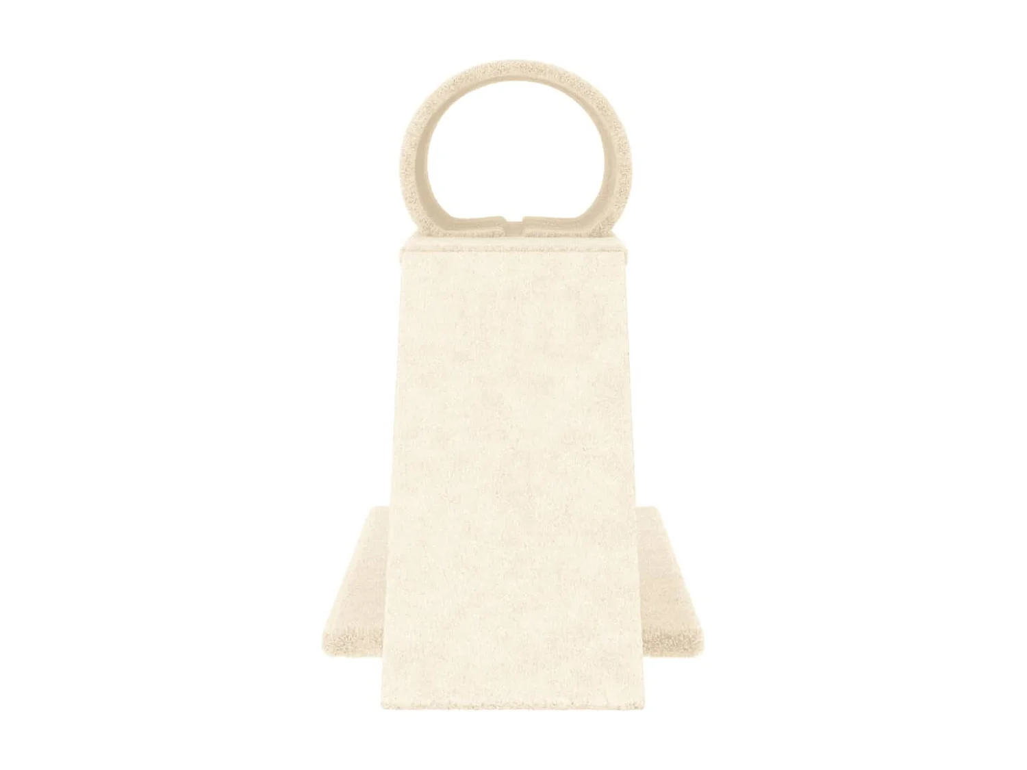 Postes arranhadores p/ gatos c/ túnel e escada 55,5 cm creme