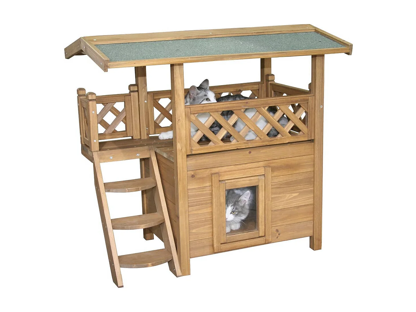 Casa para gatos Lodge 77x50x73 cm