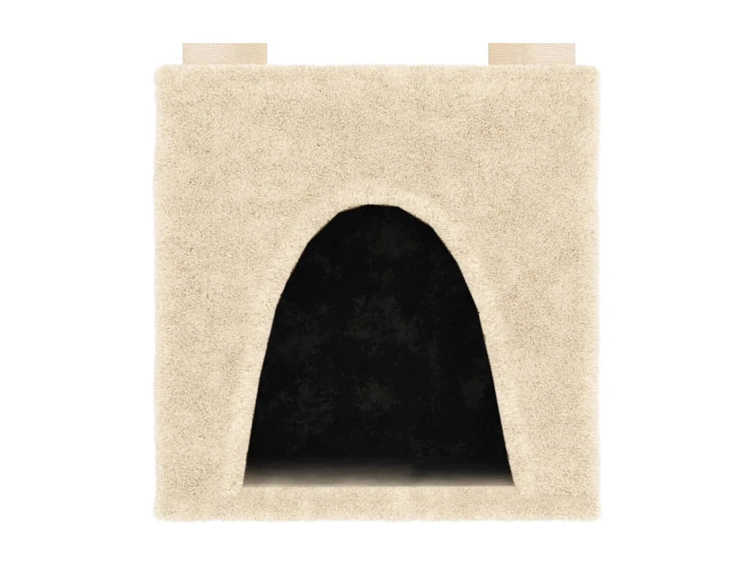 Árvore para gatos c/ postes arranhadores sisal 147 cm cor creme