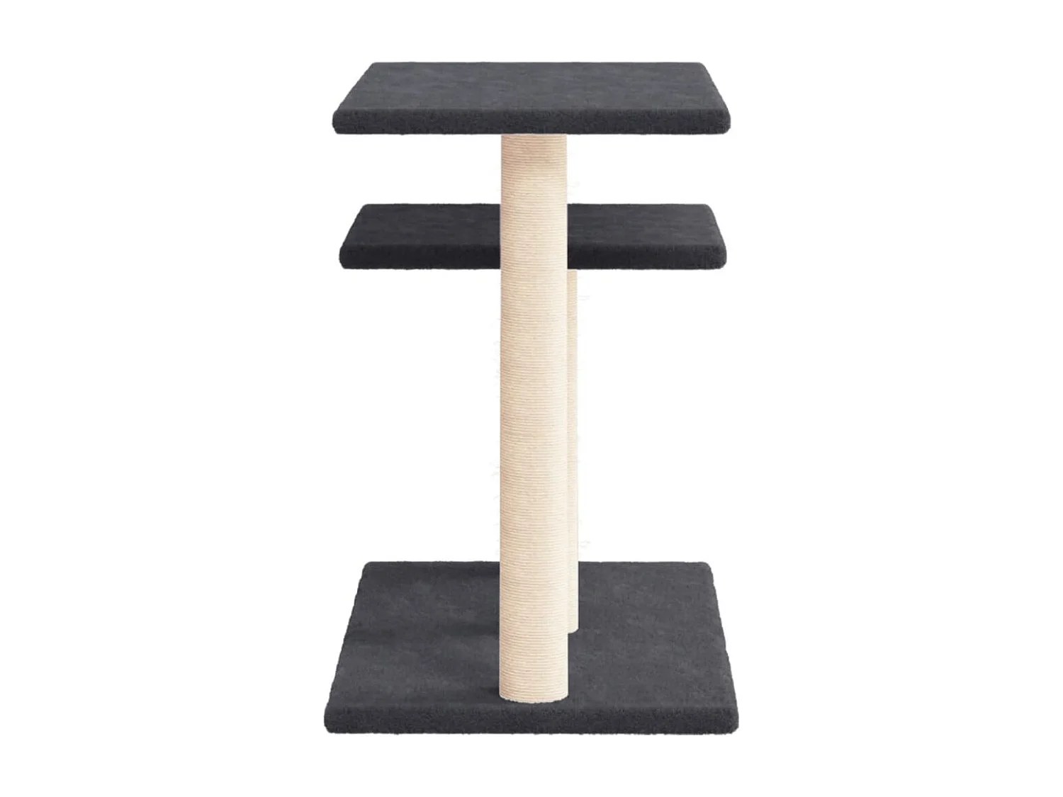 Arbres à chat avec plates-formes gris foncé 62,5 cm