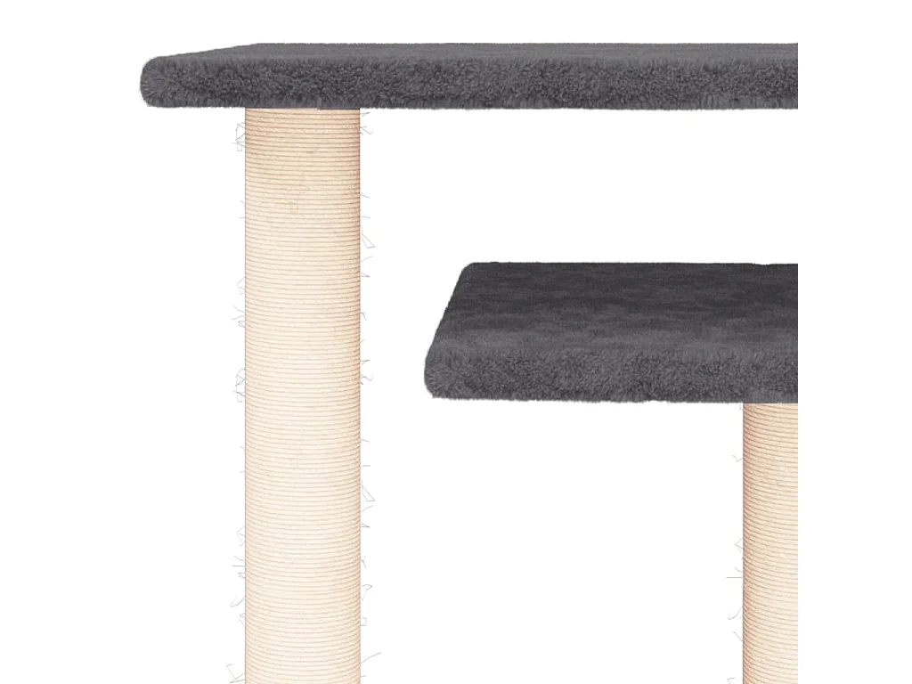 Arbres à chat avec plates-formes gris foncé 62,5 cm