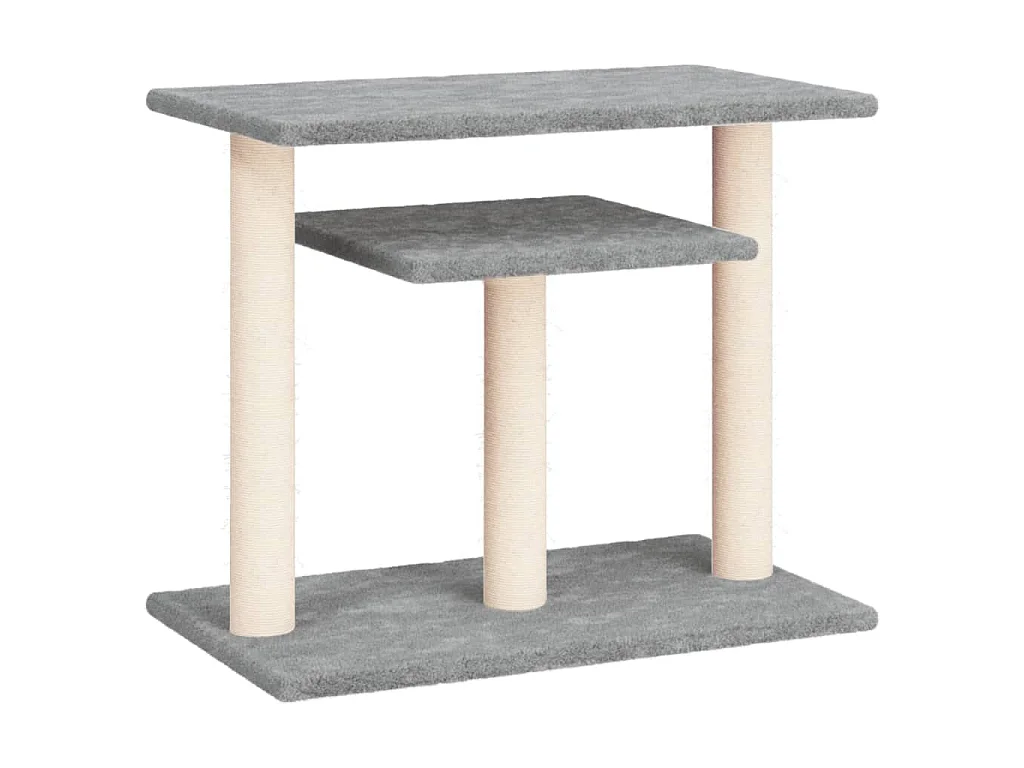 Krabpaal met platforms 62,5 cm lichtgrijs