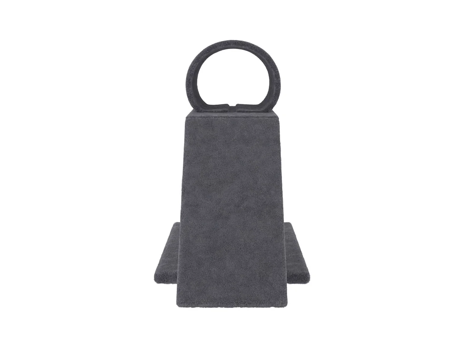 Rascador para gatos con túnel y escalera gris oscuro 55,5 cm