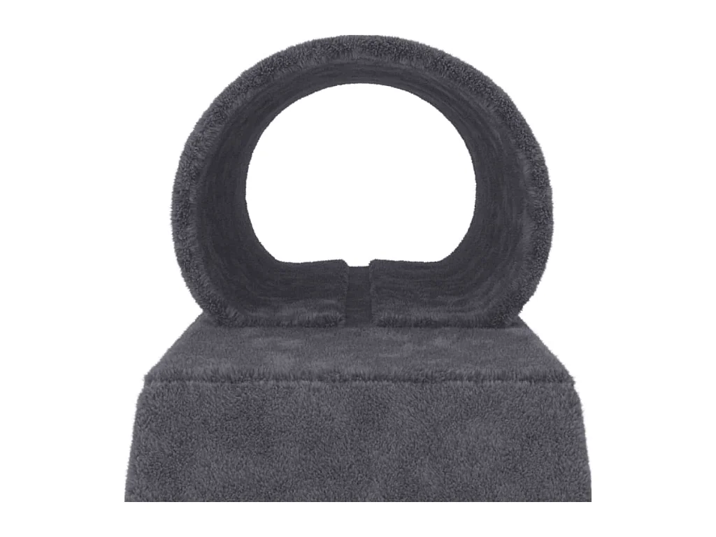 Rascador para gatos con túnel y escalera gris oscuro 55,5 cm