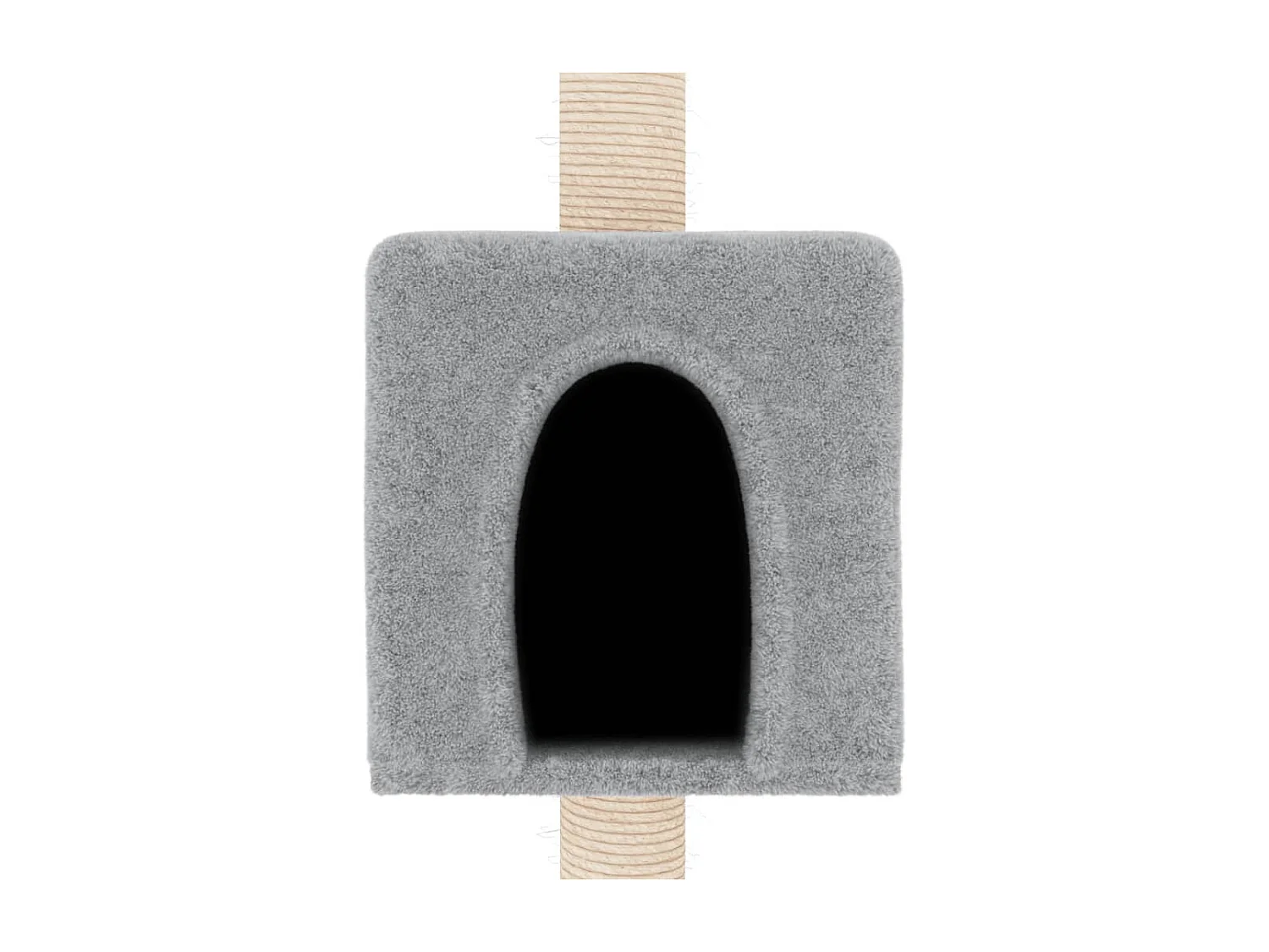 Arbre à chat avec griffoirs en sisal Gris clair 180 cm