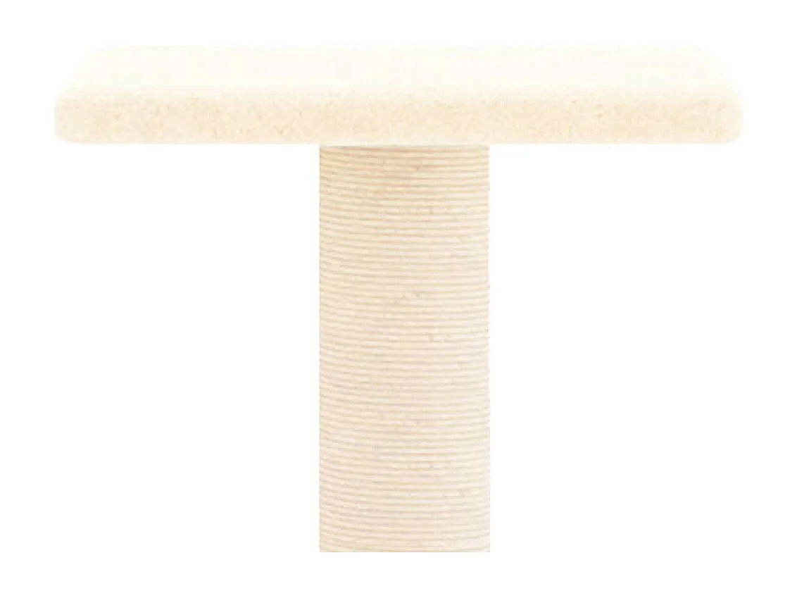 Arbre à chat avec griffoirs en sisal crème 73 cm