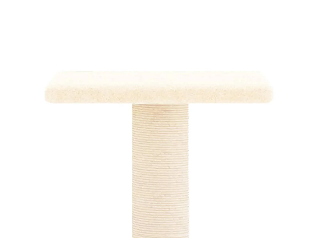 Árvore para gatos c/ postes arranhadores sisal 73 cm cor creme