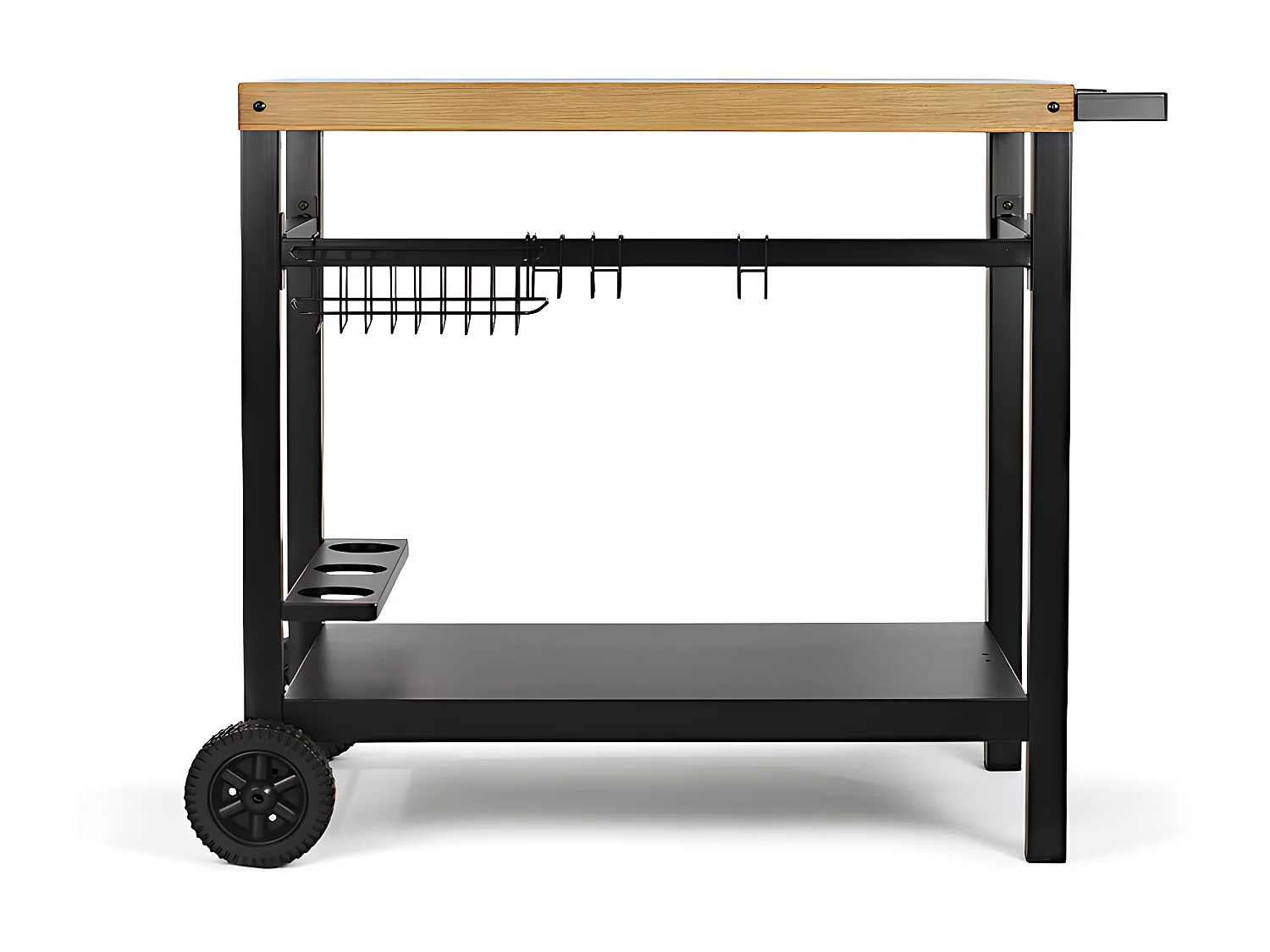 Livoo Chariot pour plancha noir/bois - gs131