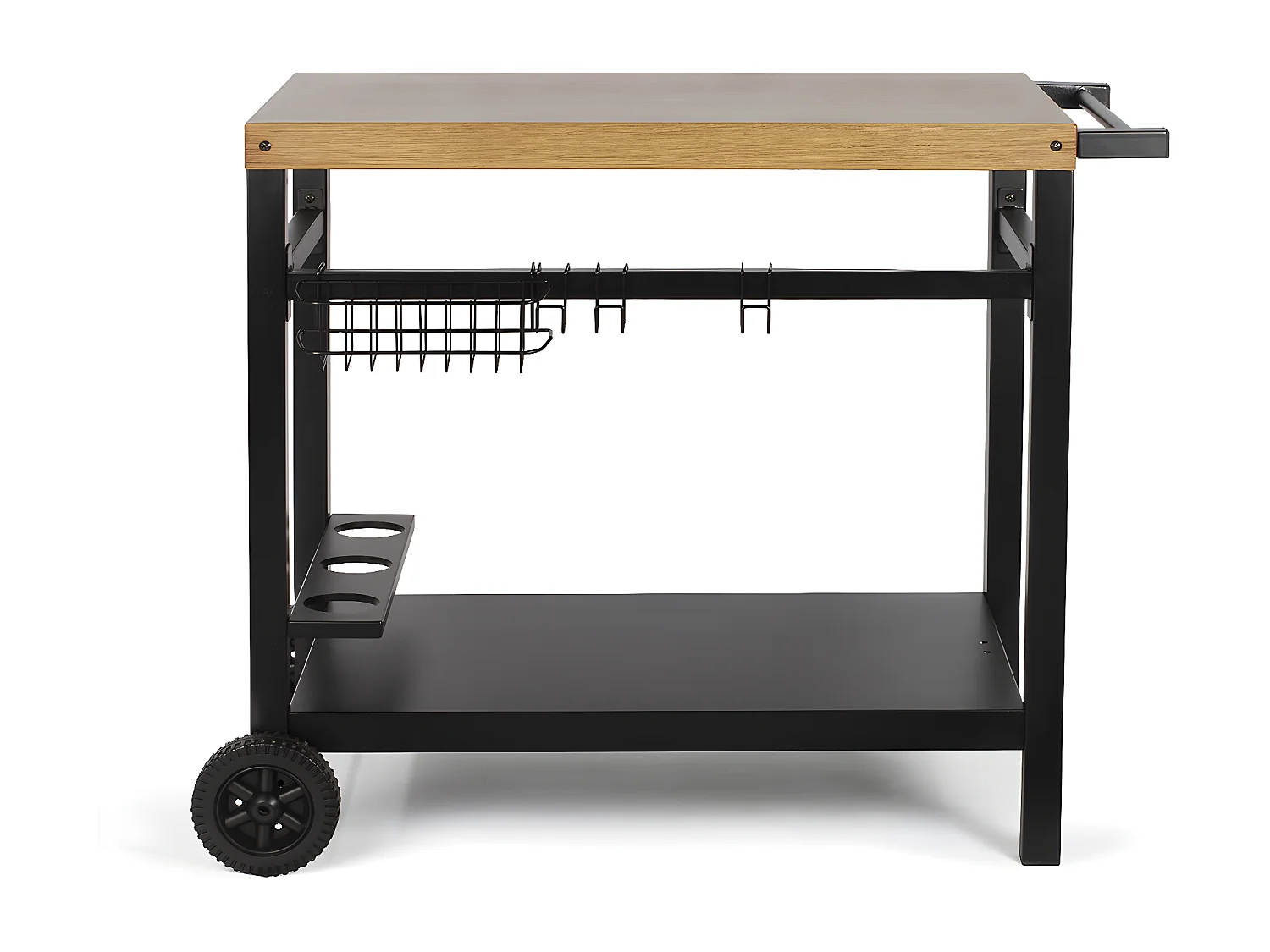 Livoo Chariot pour plancha noir/bois - gs131