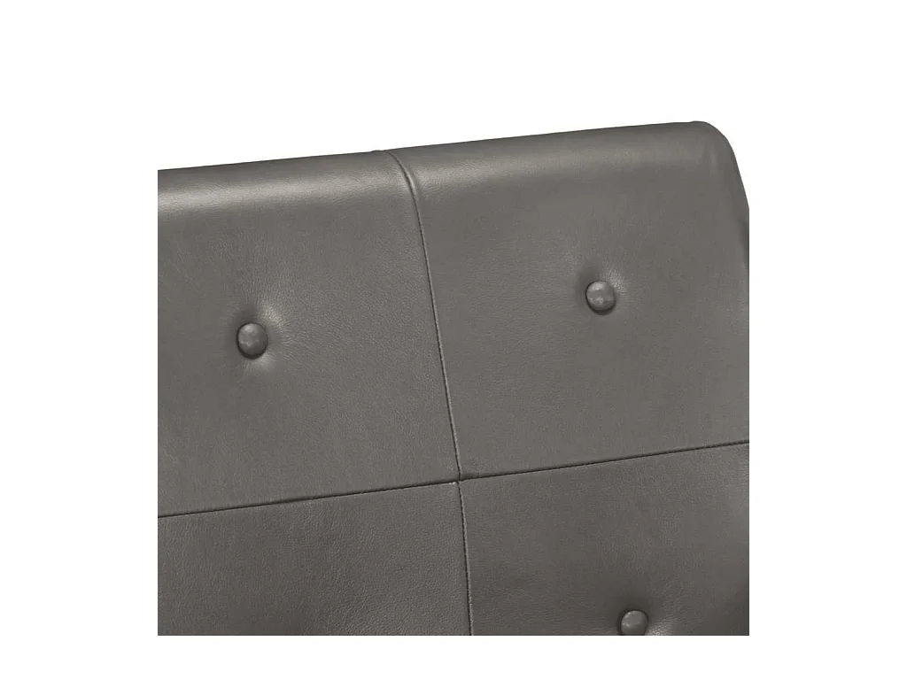 Sessel Grau Echtleder