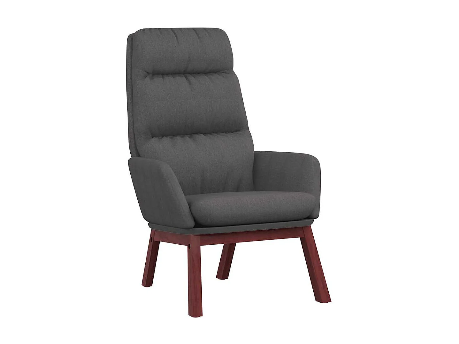 Cadeira de descanso tecido cinzento-escuro