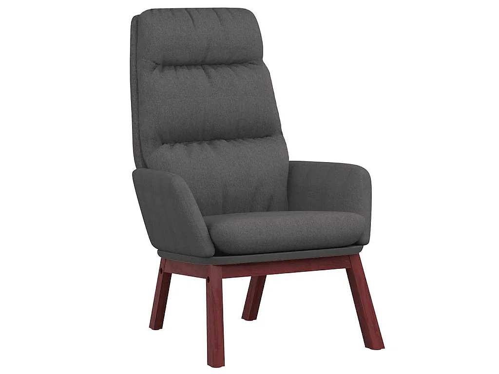 Sillón de relax de tela gris oscuro