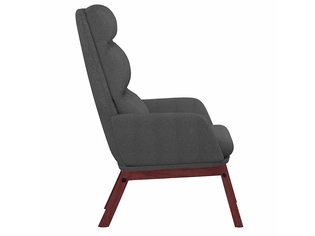 Sillón de relax de tela gris oscuro