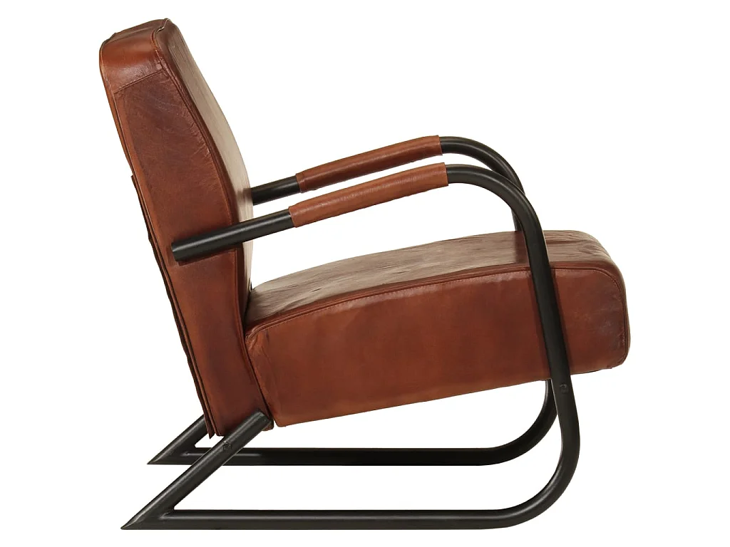 Sessel Braun Echtleder
