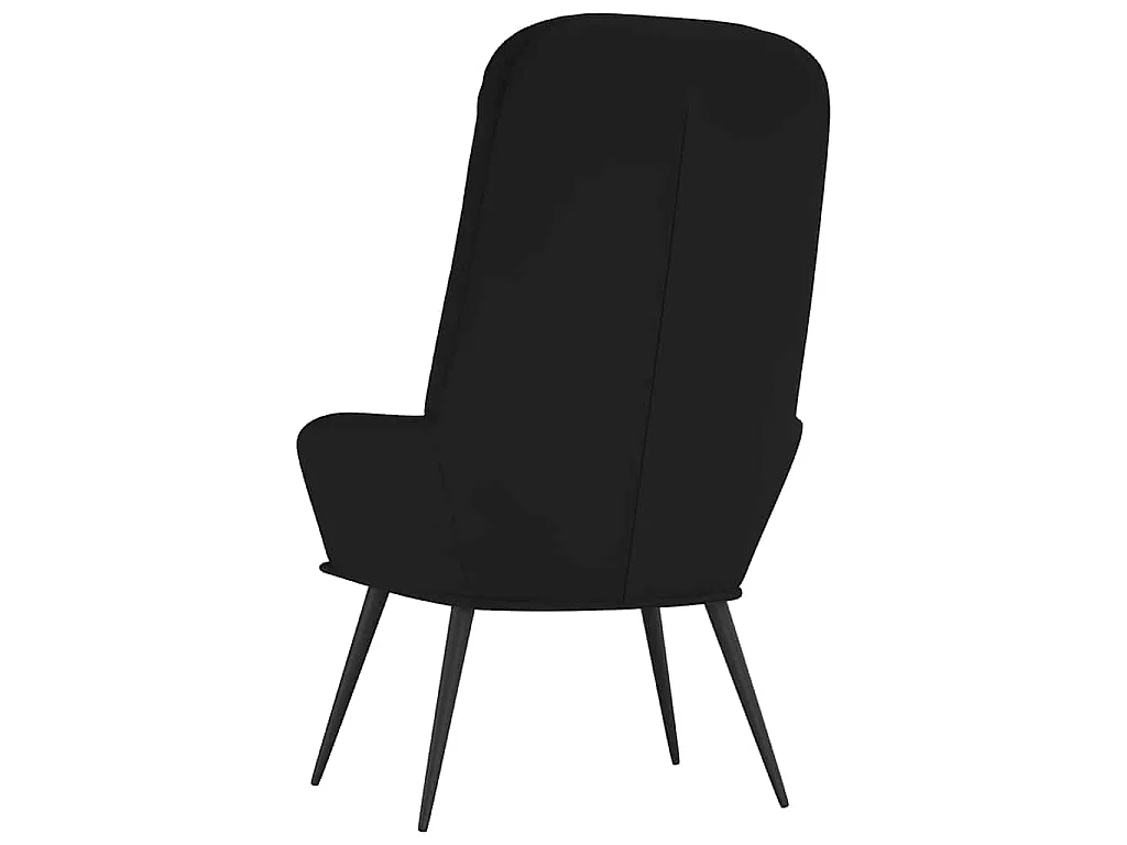 Chaise de relaxation Noir Velours
