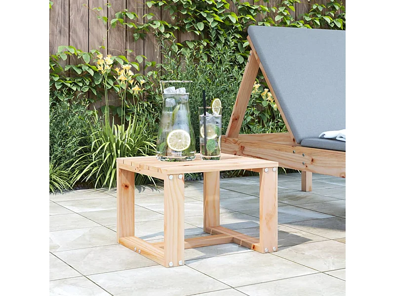 Table d'appoint de jardin 40x38x28,5 cm bois massif de pin