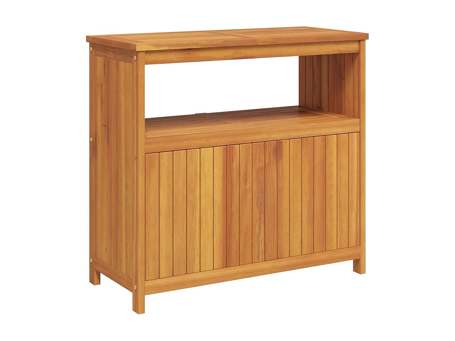 Table console de jardin 80x35x75 cm bois massif d'acacia