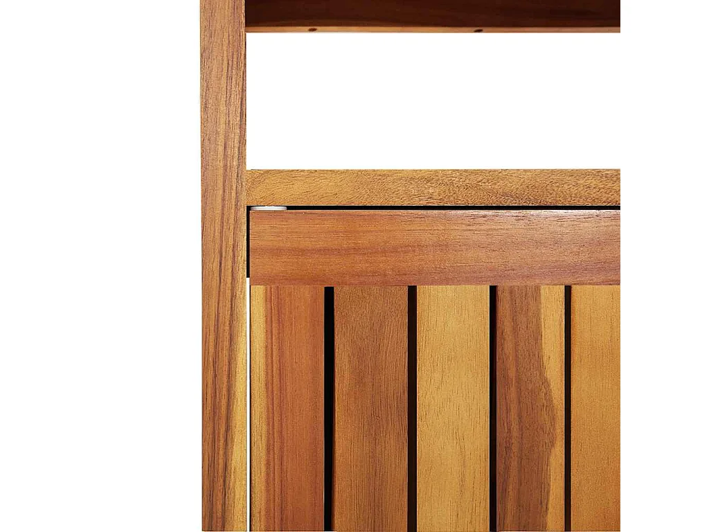 Table console de jardin 80x35x75 cm bois massif d'acacia