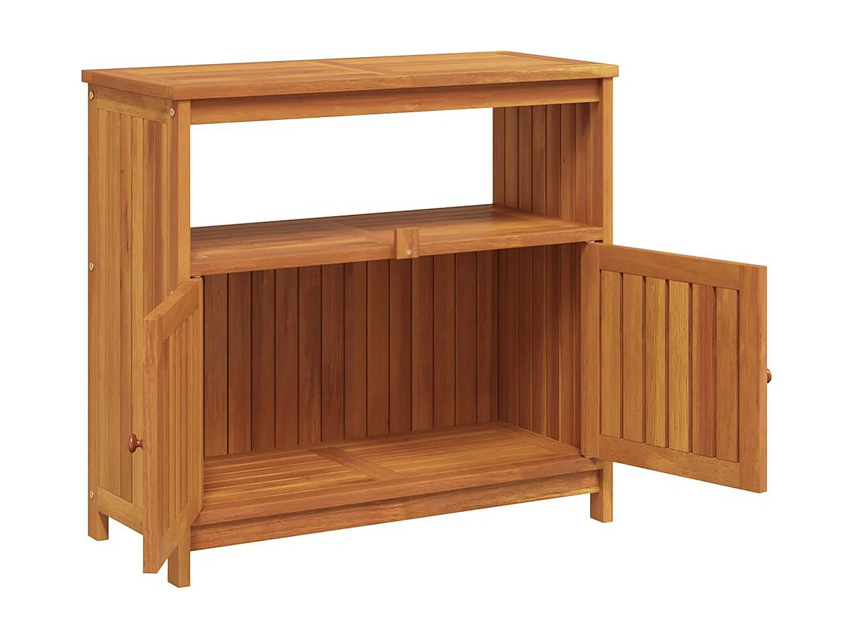 Tuinwandtafel 80x35x75 cm massief acaciahout