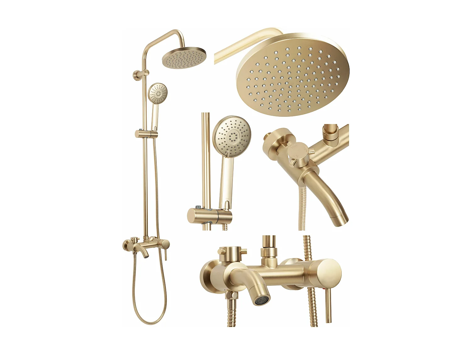 Doucheset Rea Luis Brush Gold