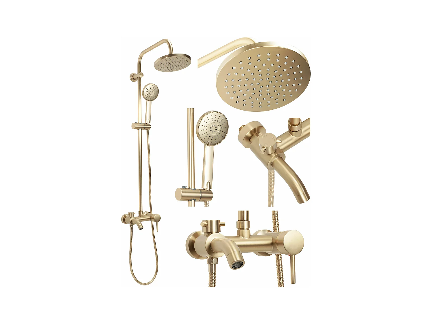 Kit De Douche Rea Luis Brush Gold