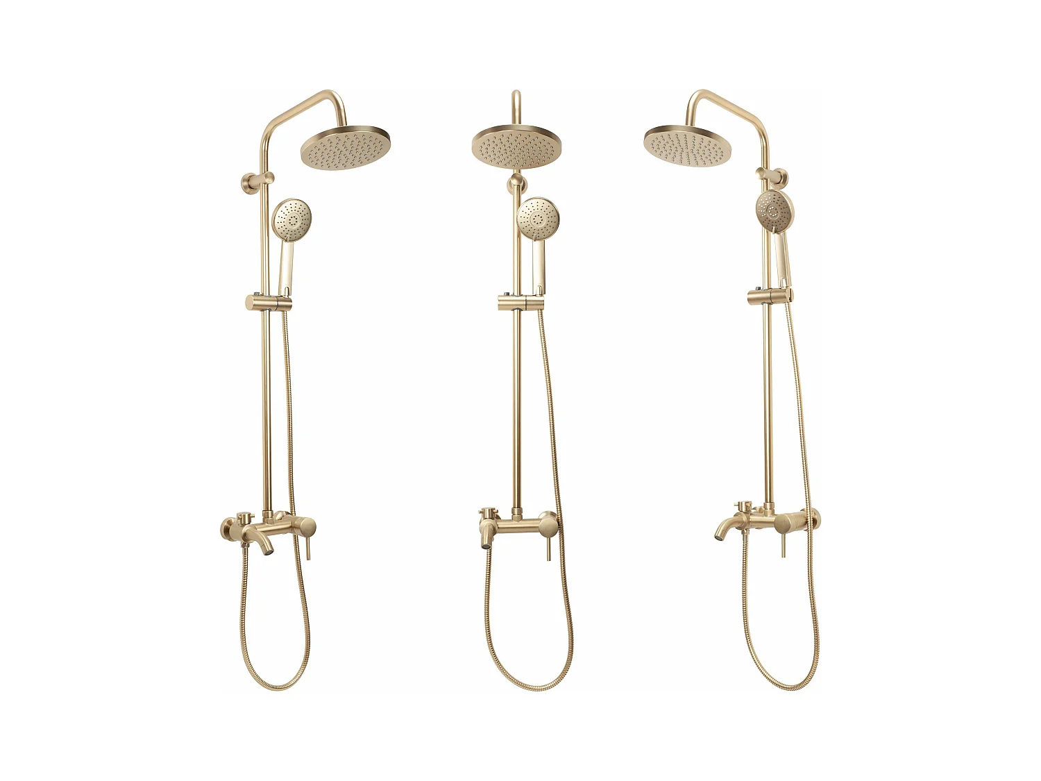 Set Doccia Rea Luis Brush Gold